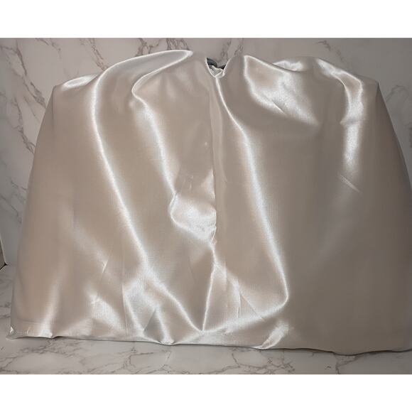 Lauren Ralph Lauren Metallic Gold Crosshatch Leather Medium Clare Tote - NEW - Picture 7 of 7